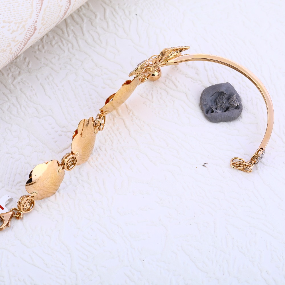 18CT Rose Gold exclusive Kada Bracelet RLKB208 - Image 2