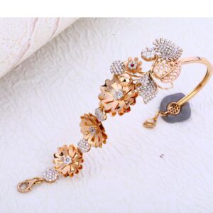 18CT Rose Gold Delicate  Kada Bracelet RLKB207