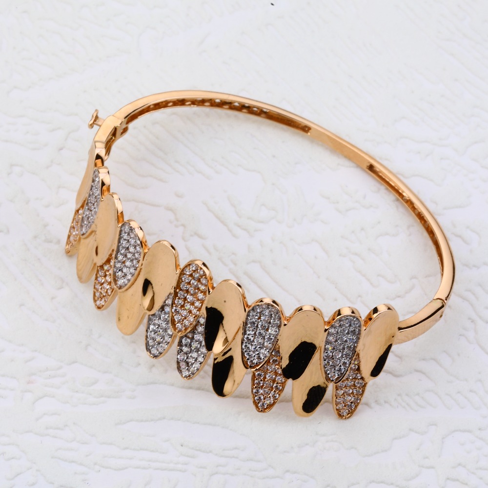 18CT Rose Gold stylish Women's Bracelet RLKB109 - Image 2