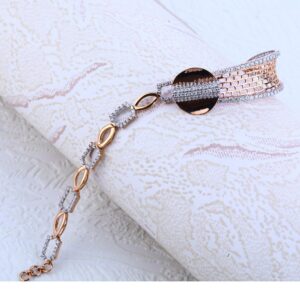 18CT Rose Gold Gorgeous Ladies Kada Bracelet RLKB92