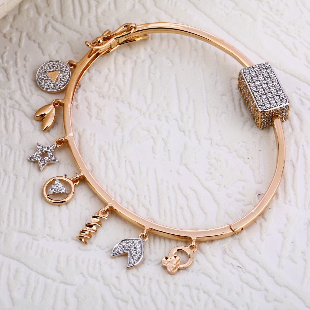 18KT Rose Gold Delicate  Ladies Bracelet  RLKB245