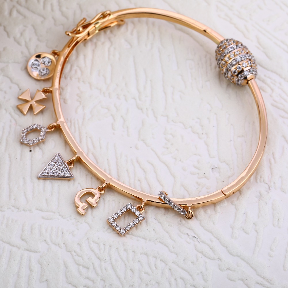 18KT Rose Gold Classic Ladies Bracelet  RLKB243