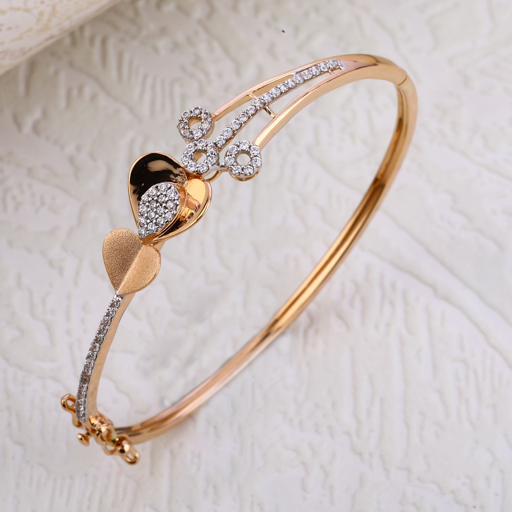 18KT Rose Gold Hallmark stylish Kada Bracelet  RLKB232
