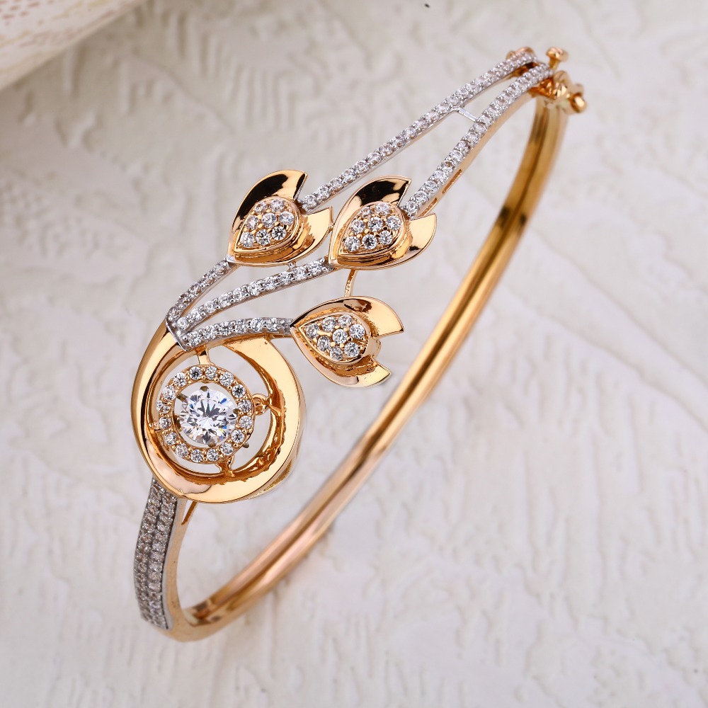 18KT Rose Gold Hallmark exclusive Kada Bracelet  RLKB229