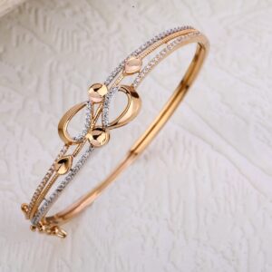 18KT Rose Gold Hallmark Kada Bracelet  RLKB225