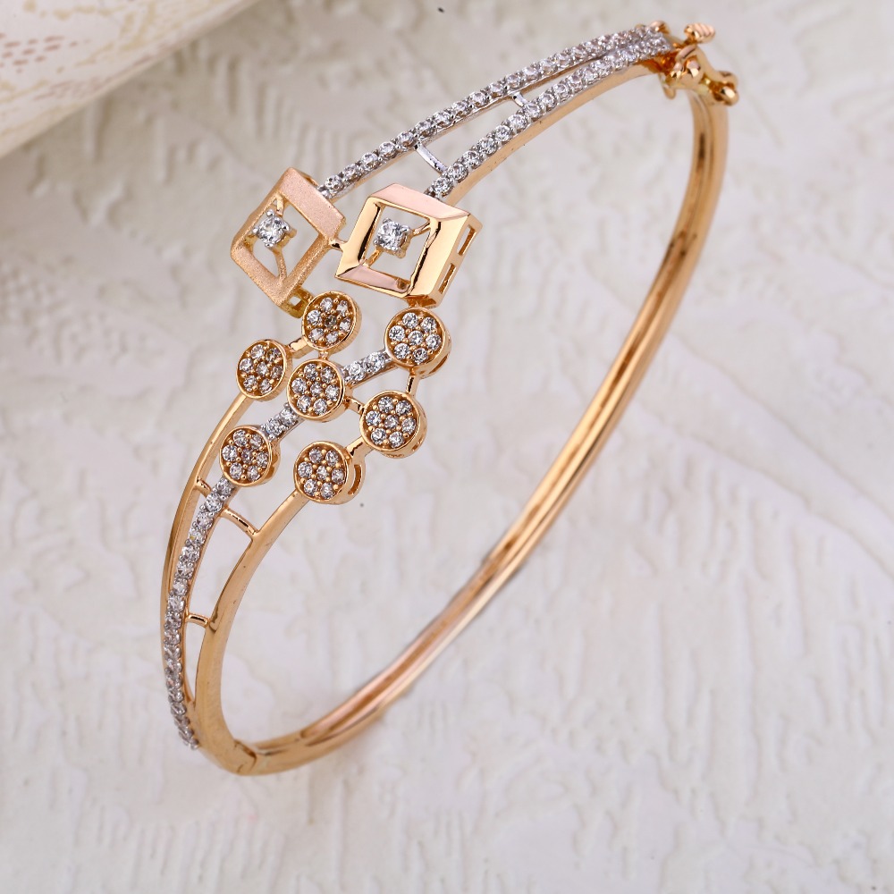 750 Rose Gold Hallmark Fancy Women's Bracelet RLKB214