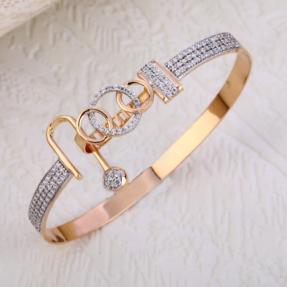 750 Rose Gold Hallmark Delicate Women's Bracelet RLKB212