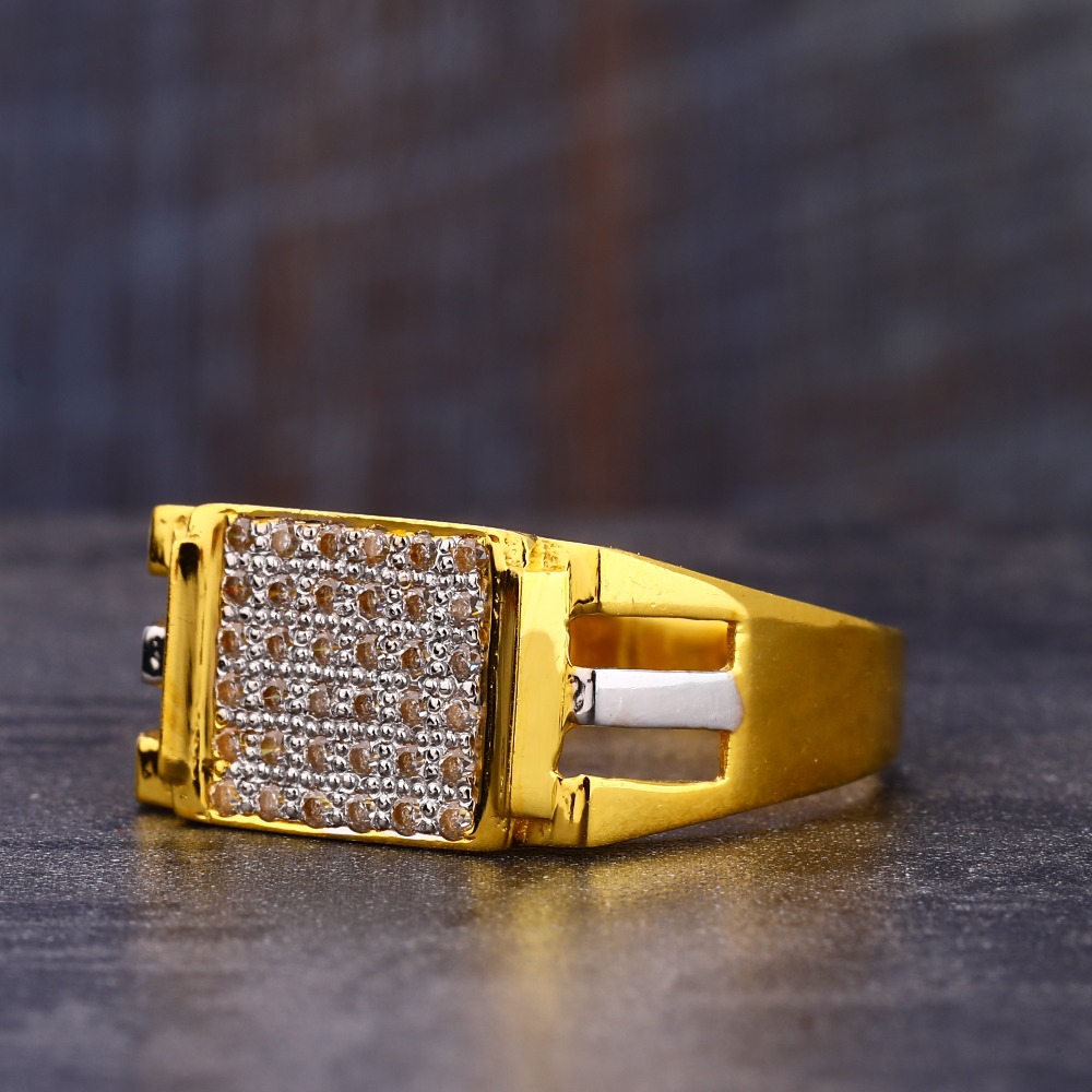 916 Gold exclusive Hallmark CZ Men's  Ring MR732