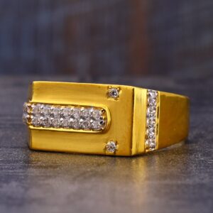 22CT CZ Gorgeous Gold Men's Ring MR718