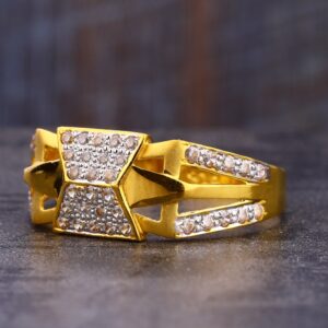 22CT CZ exclusive Gold Men's Ring MR716