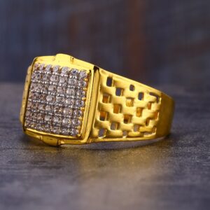 22KT Gold Designer Gentlemen's Ring MR795