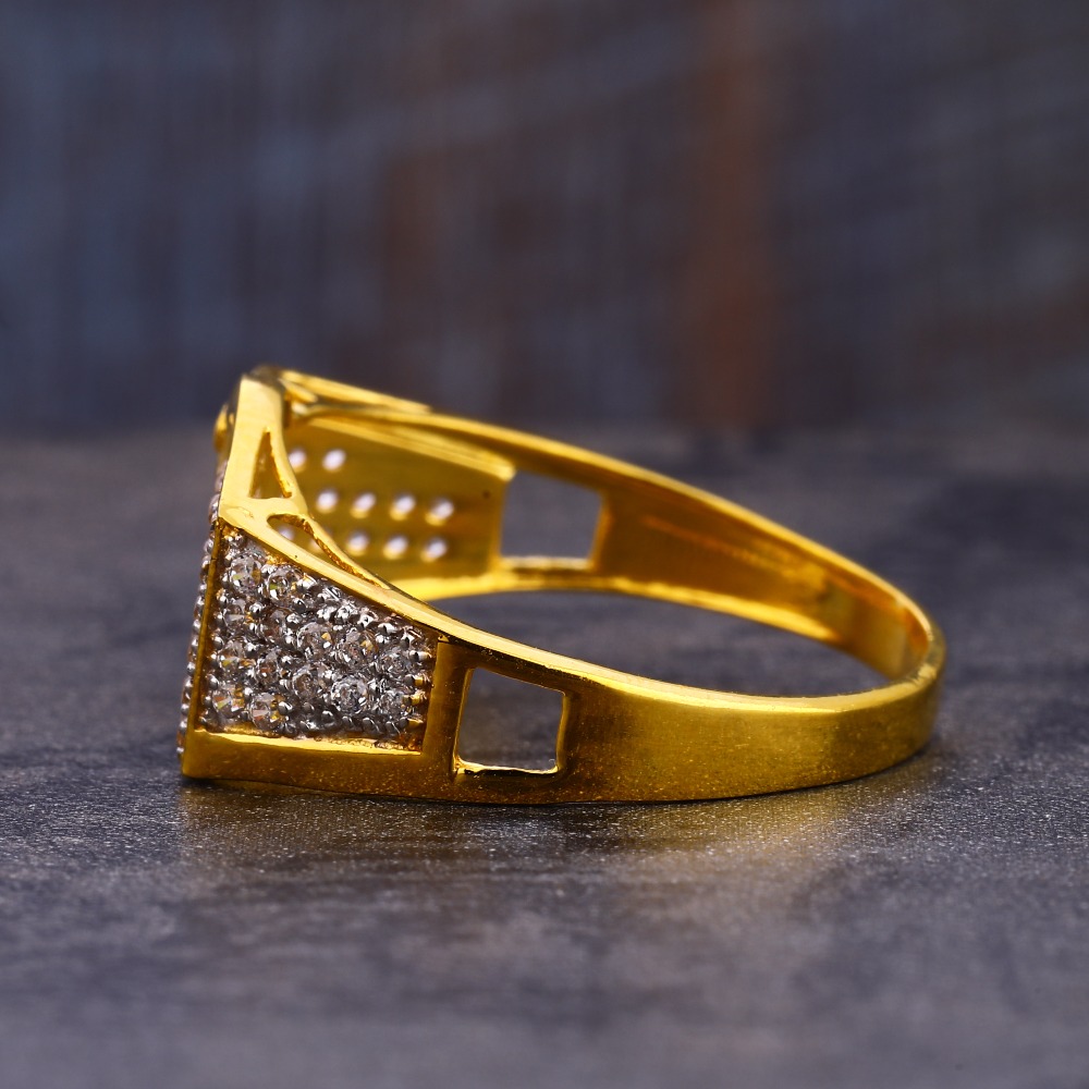 916 gold cz men's fancy ring mr775 - Image 2