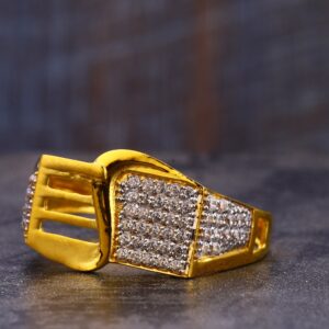 916 gold cz men's fancy ring mr775
