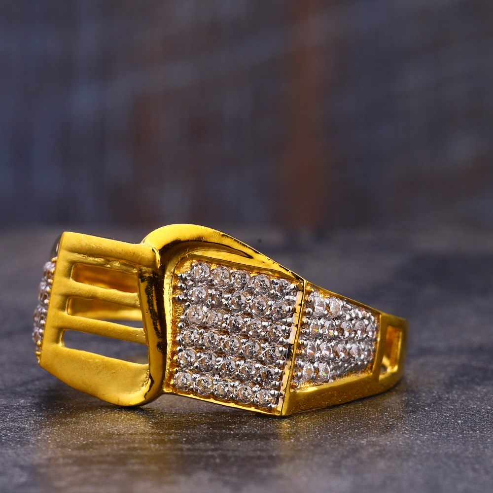 916 gold cz men's fancy ring mr775