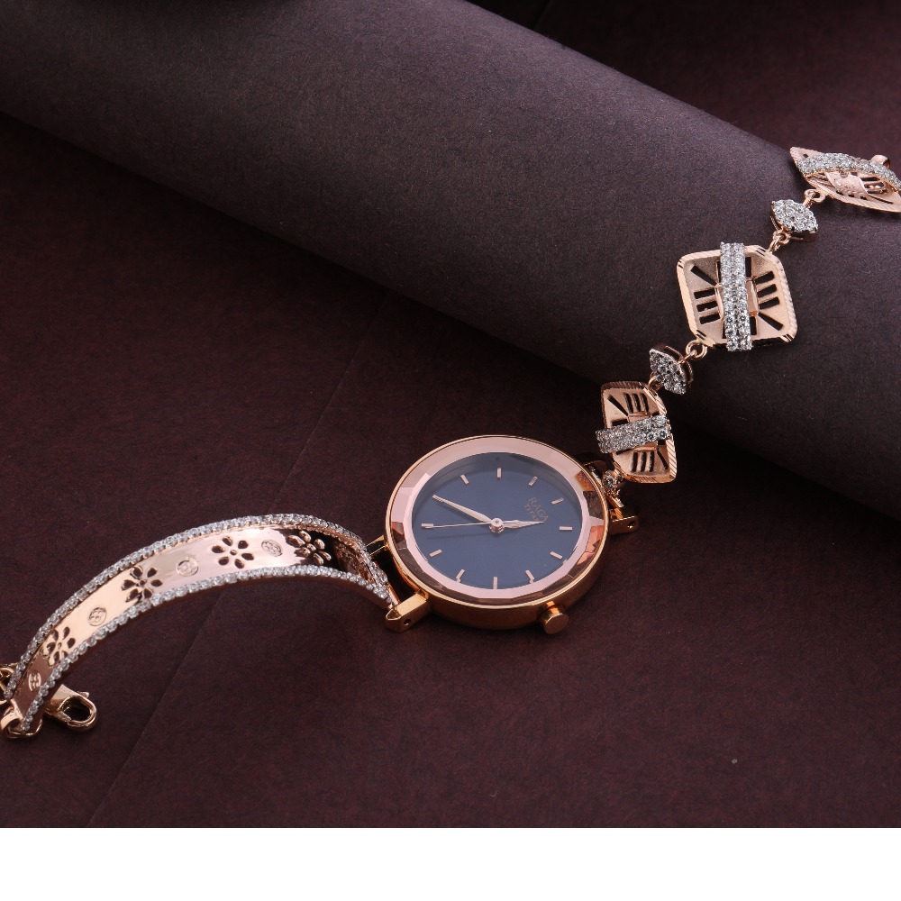18KT Rose Gold Designer Ladies Watch RLW308