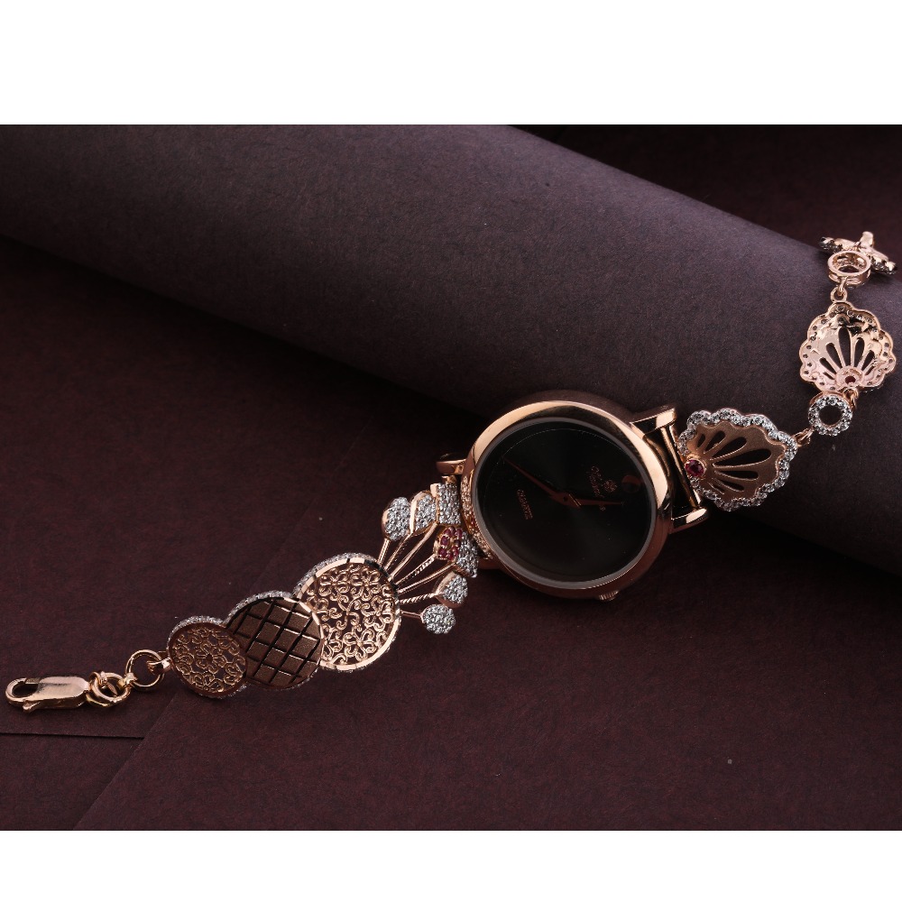 18KT Rose Gold CZ Hallmark Gorgeous Watch RLW304