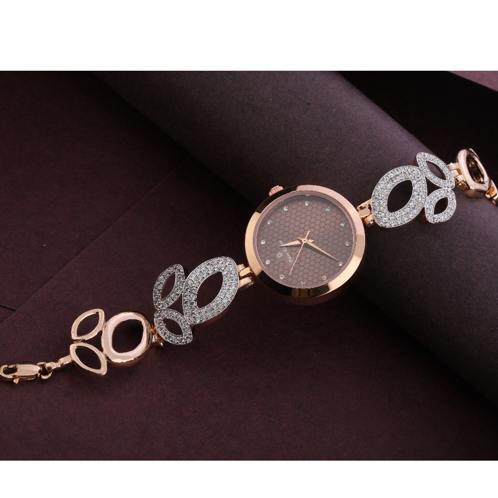 18KT Rose Gold CZ Hallmark Exclusive Watch RLW302