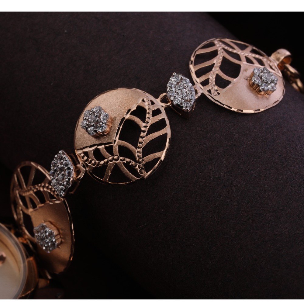 18K Rose Gold CZ Hallmark Watch RLW300 - Image 3