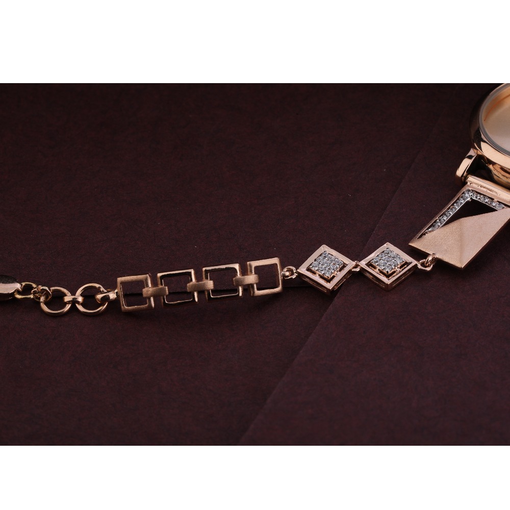 18K Rose Gold CZ Hallmark Watch RLW300 - Image 2