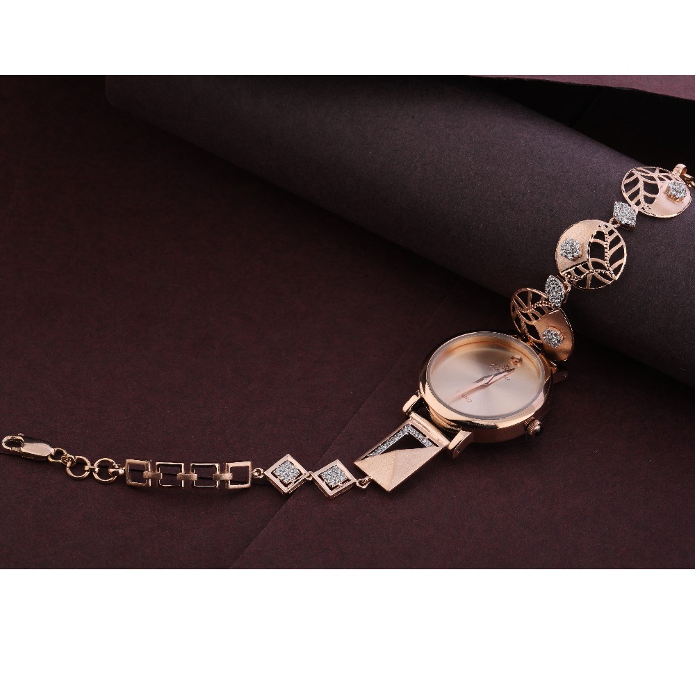 18K Rose Gold CZ Hallmark  Watch RLW300