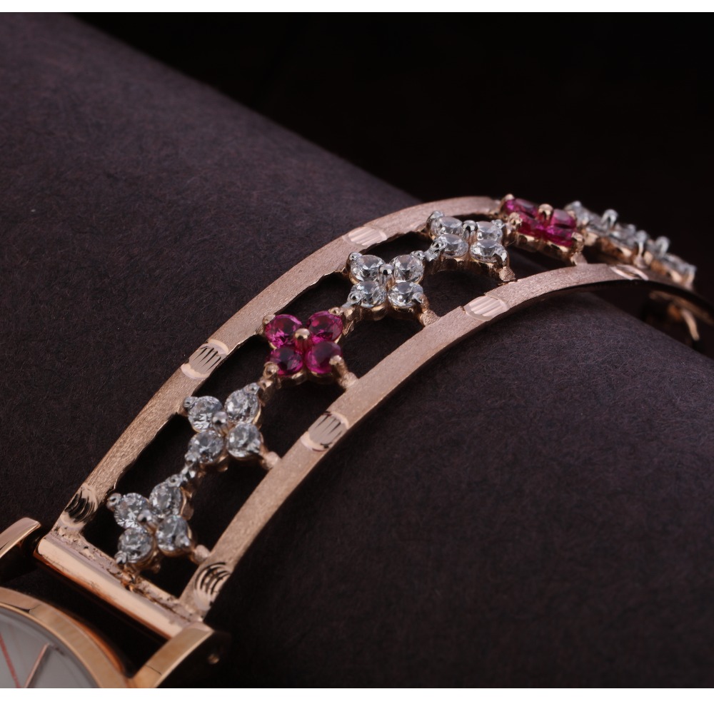 750 Rose Gold exclusive CZ Ladies Watch RLW296 - Image 3