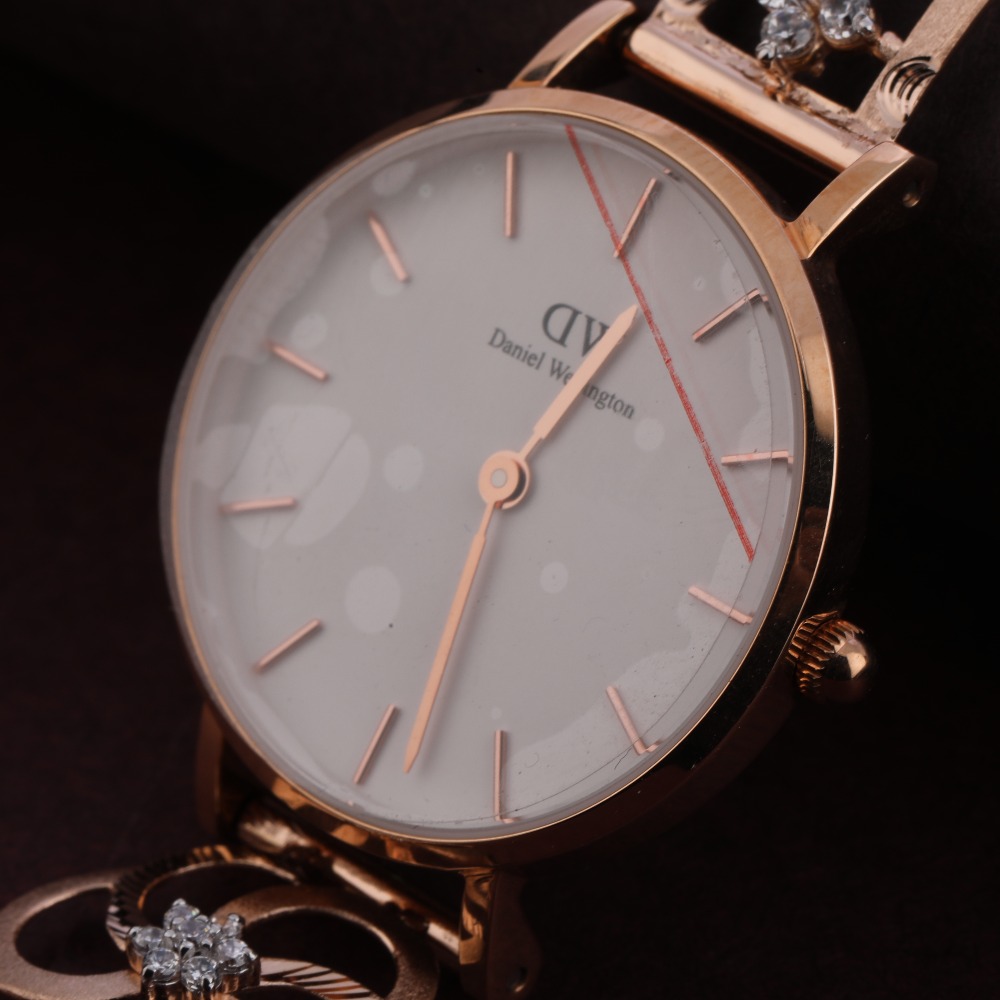 750 Rose Gold exclusive CZ Ladies Watch RLW296 - Image 2