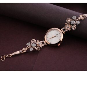750 Rose Gold Classic CZ Ladies Watch RLW293