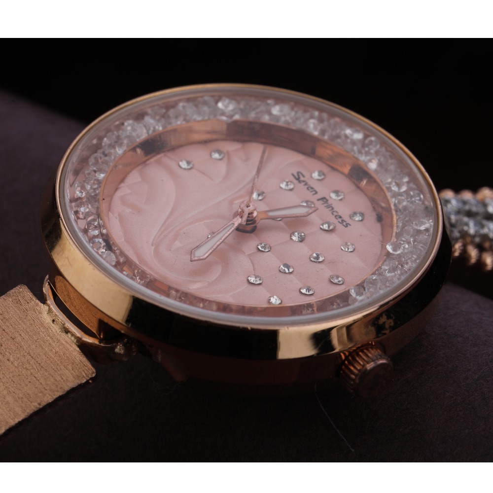 750 Rose Gold CZ Ladies Watch RLW292 - Image 2