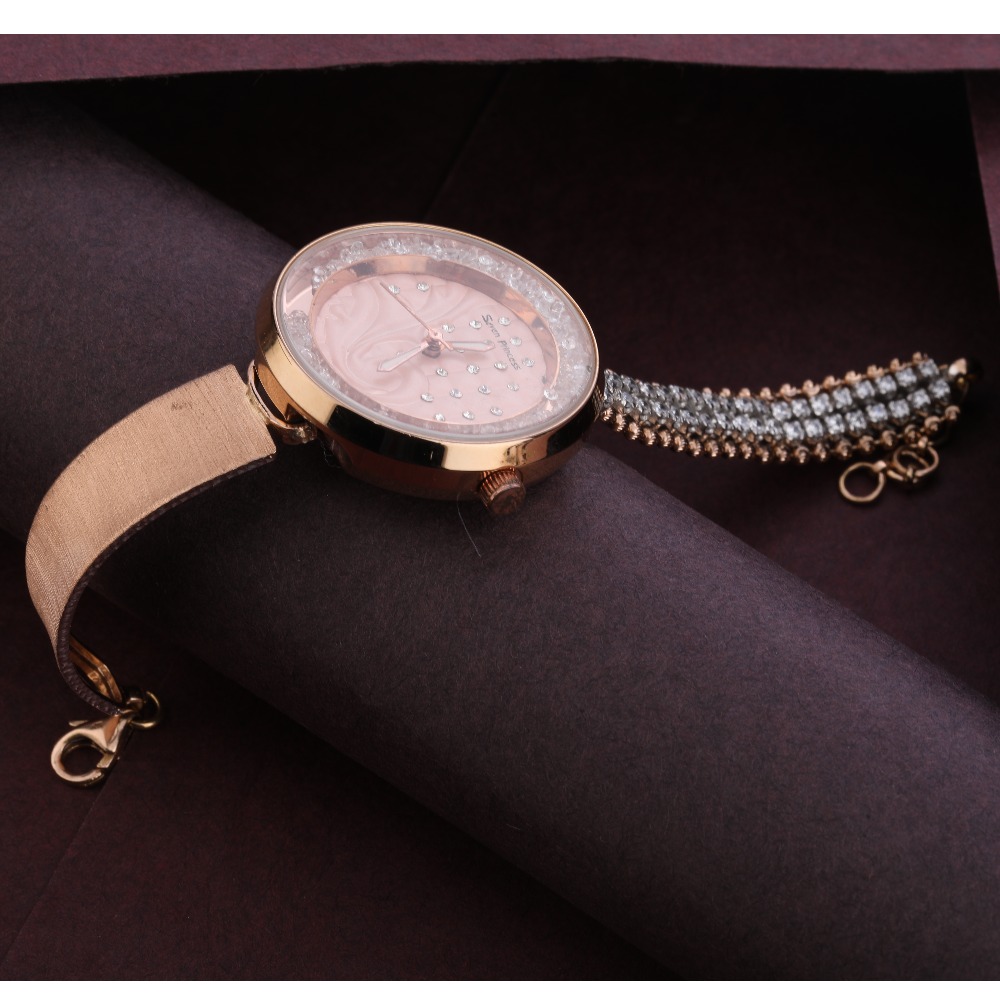 750 Rose Gold CZ Ladies Watch RLW292