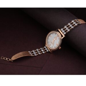 750 Rose Gold Women's  stylish Hallmark Watch RLW291