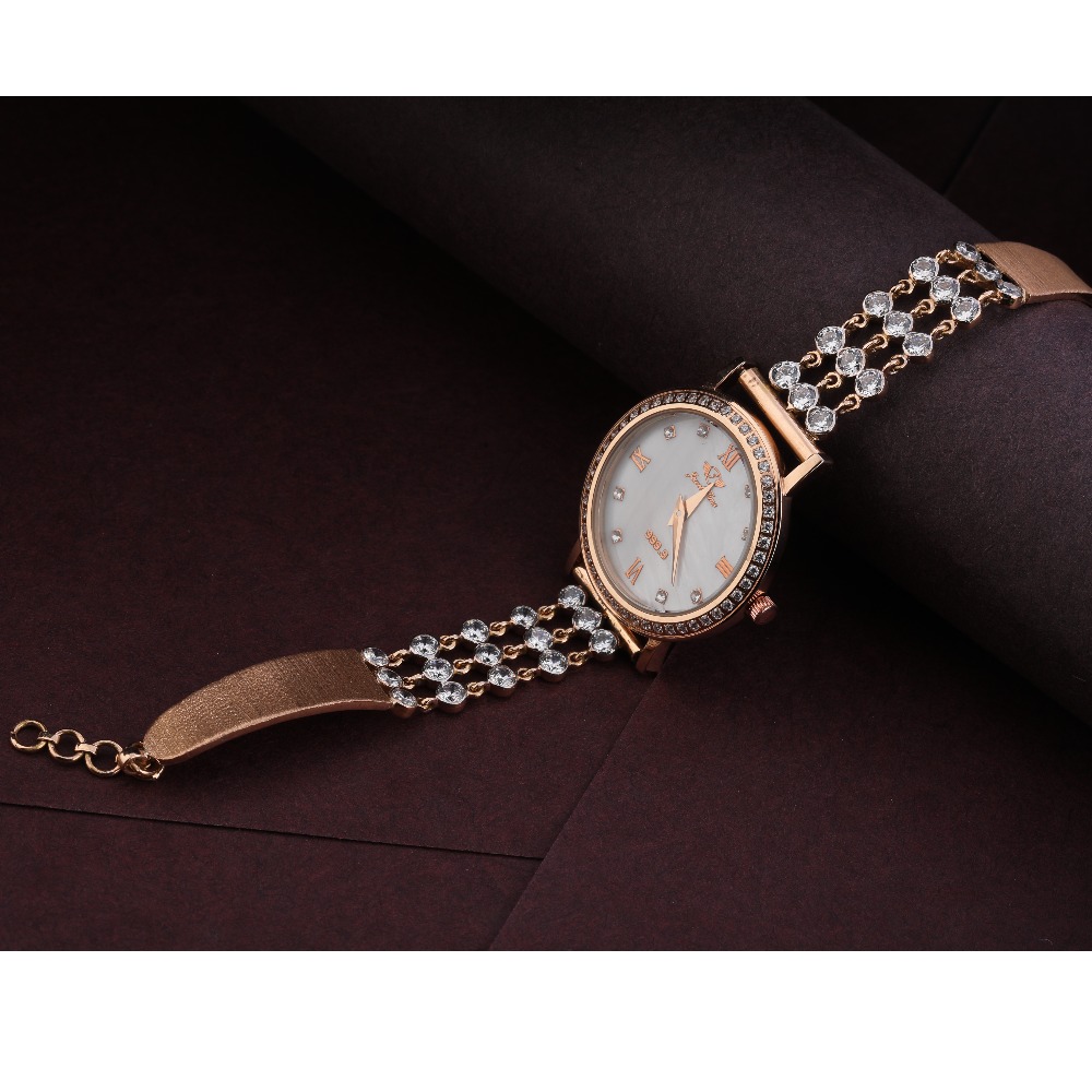 750 Rose Gold Women's  stylish Hallmark Watch RLW291
