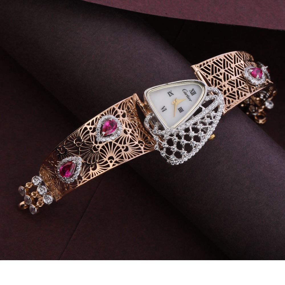 750 rose gold women's hallmark watch rlw284