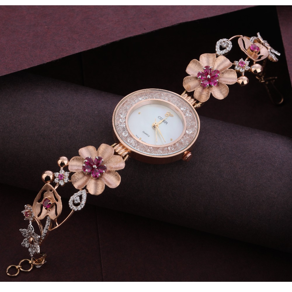 750 rose gold gorgeous ladies watch rlw282