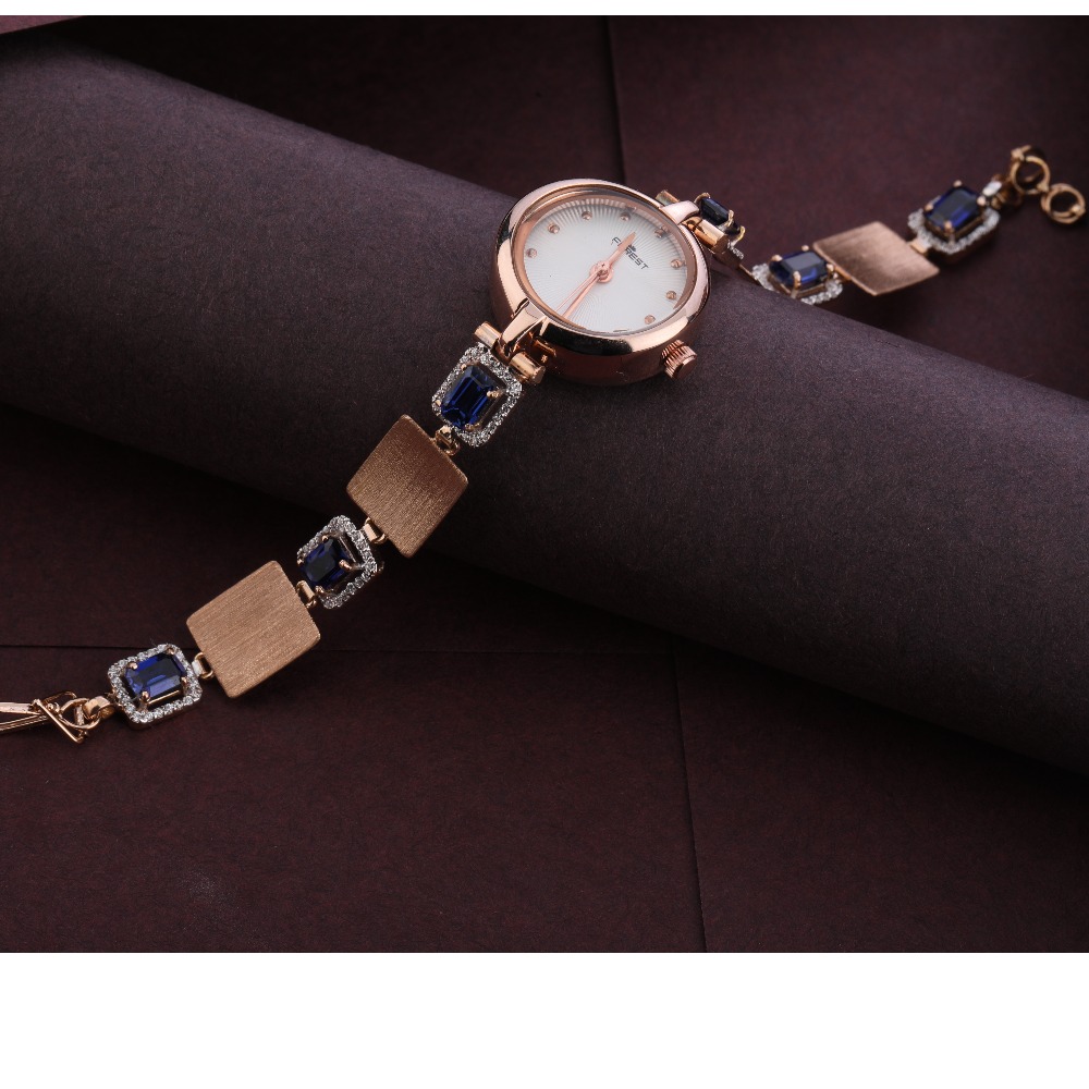 750 rose gold designer ladies watch rlw278