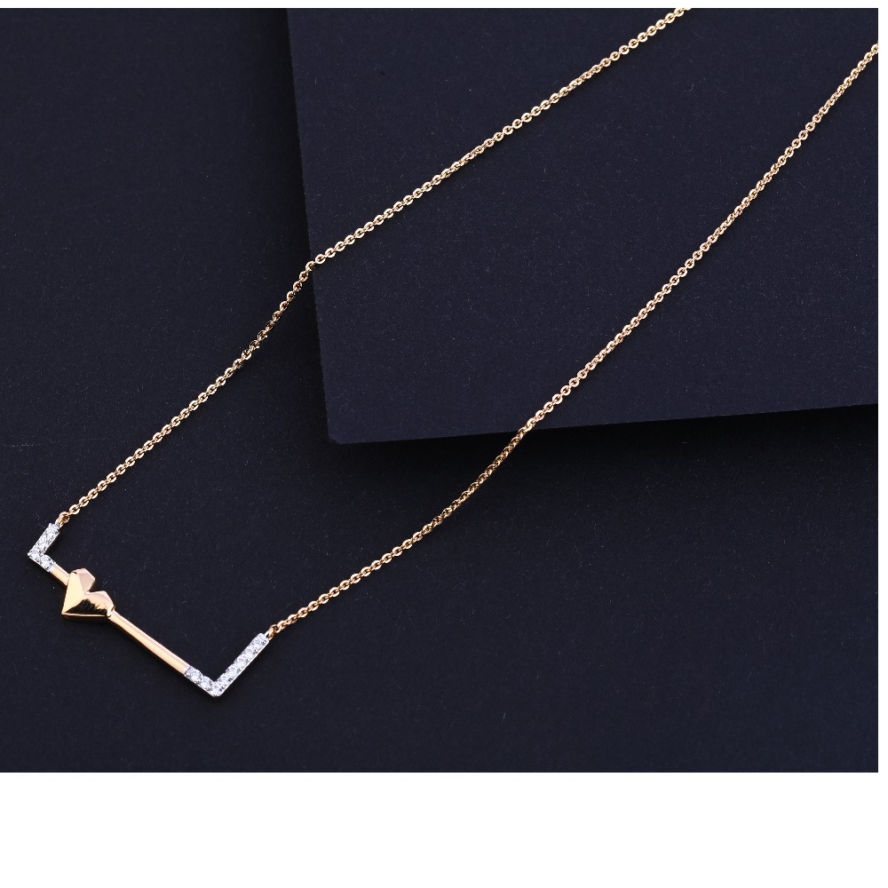 18KT Rose Gold Fancy Necklace Tanmaniya RTM217