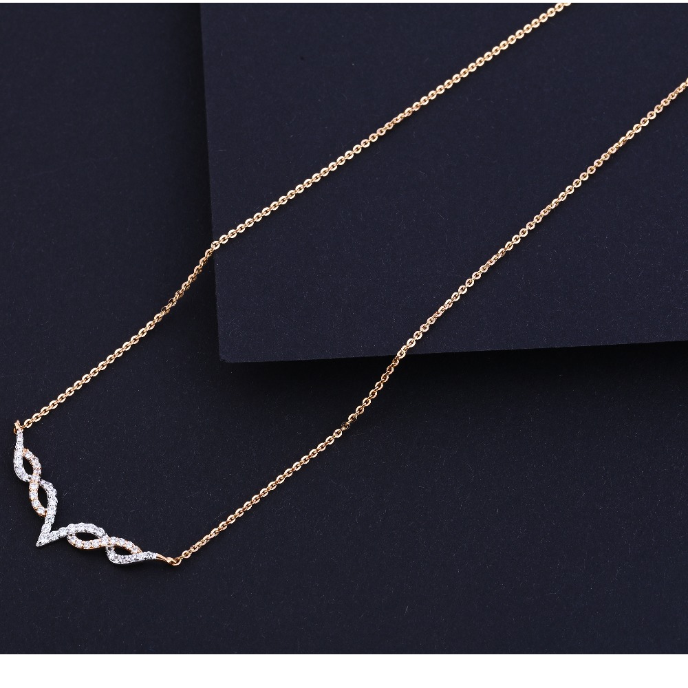 18KT Rose Gold Designer Necklace Tanmaniya RTM214