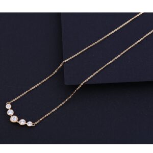 18KT Rose Gold Classic Necklace Tanmaniya RTM213