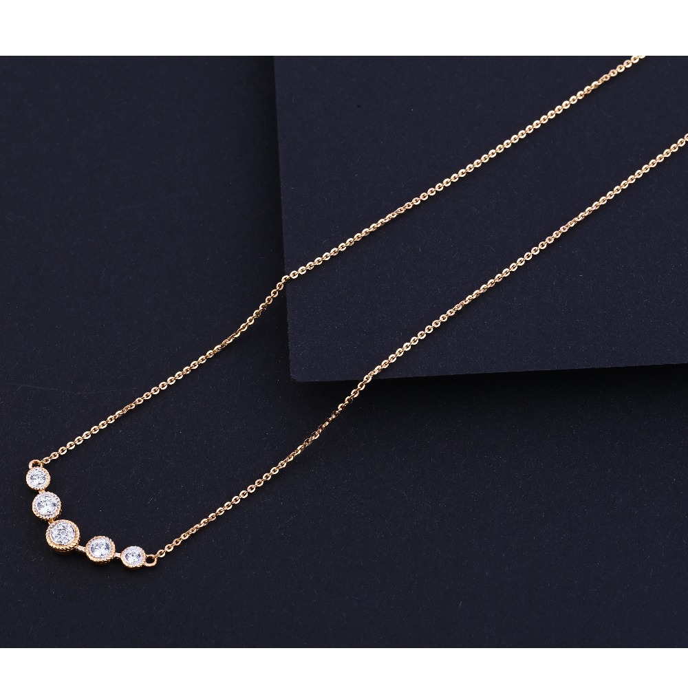 18KT Rose Gold Classic Necklace Tanmaniya RTM213