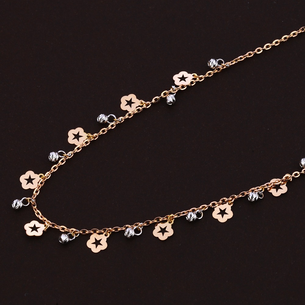 18KT Rose Gold Hallmark Fancy Women's Tanmaniya RTM183 - Image 2