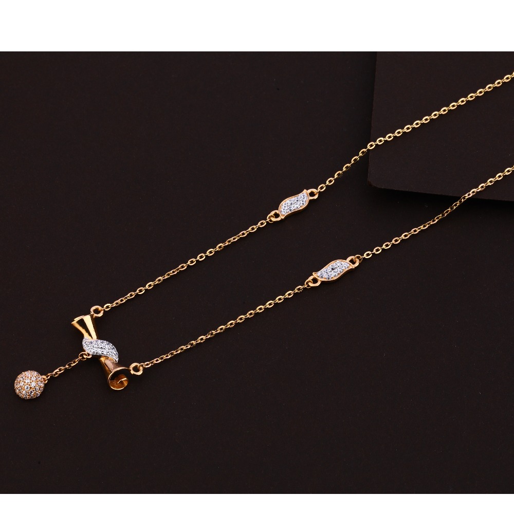 18KT Rose Gold Gorgeous Ladies Tanmaniya Necklace  RTM176
