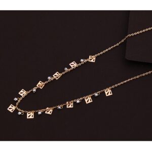 18KT Rose Gold Exclusive Ladies Tanmaniya Necklace  RTM174