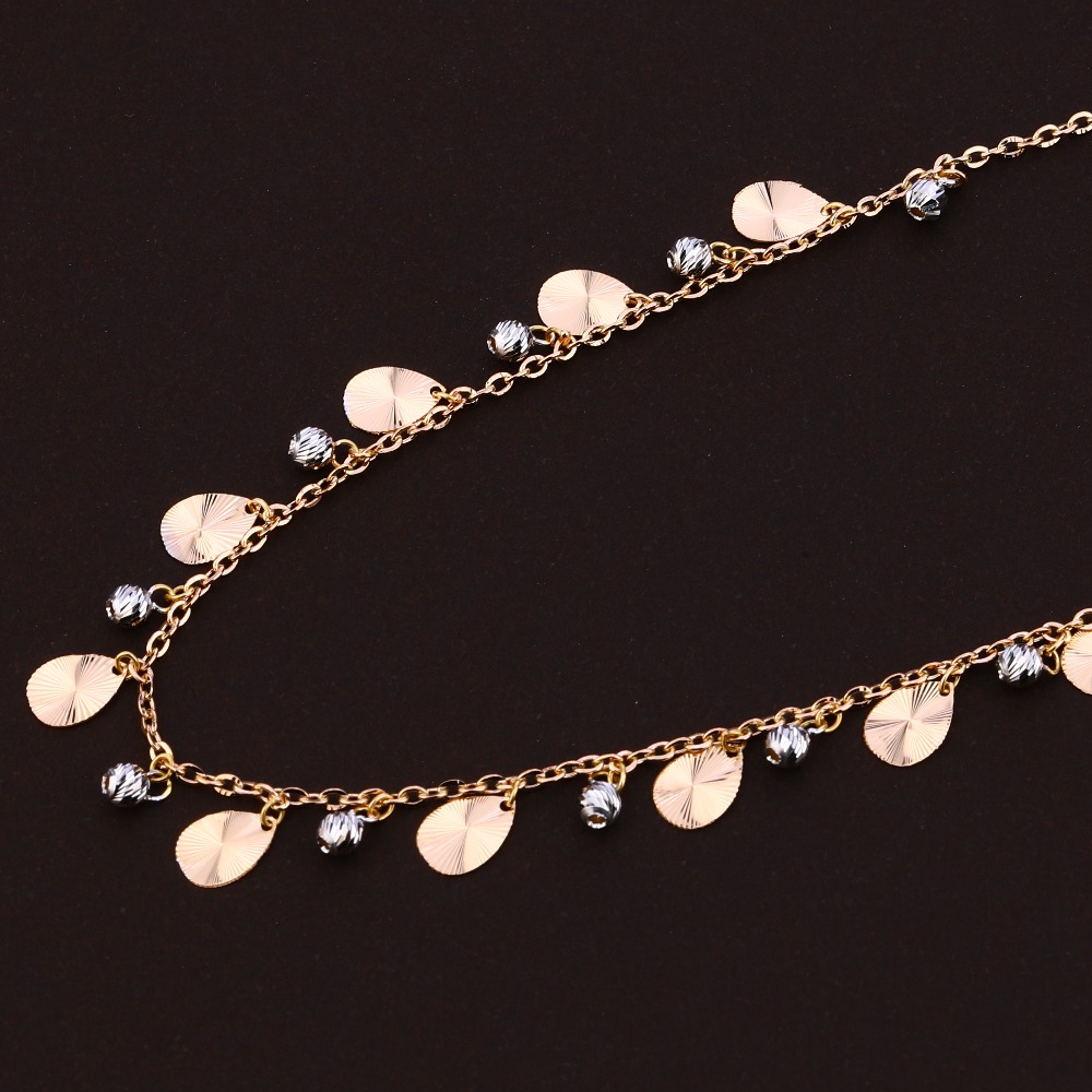 18KT Rose Gold Designer Ladies Tanmaniya Necklace RTM172 - Image 2