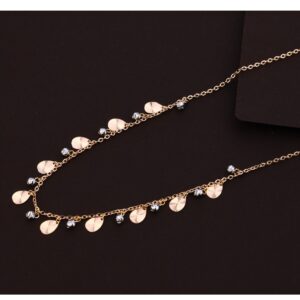 18KT Rose Gold  Designer Ladies Tanmaniya Necklace  RTM172