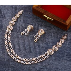 18KT Rose Gold Classic Hallmark Necklace Set RN186