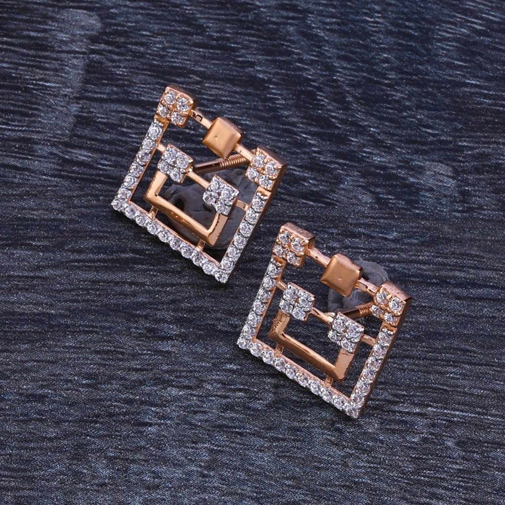 750 Rose Gold Stylish Women's Necklace Set RN187 - Image 2