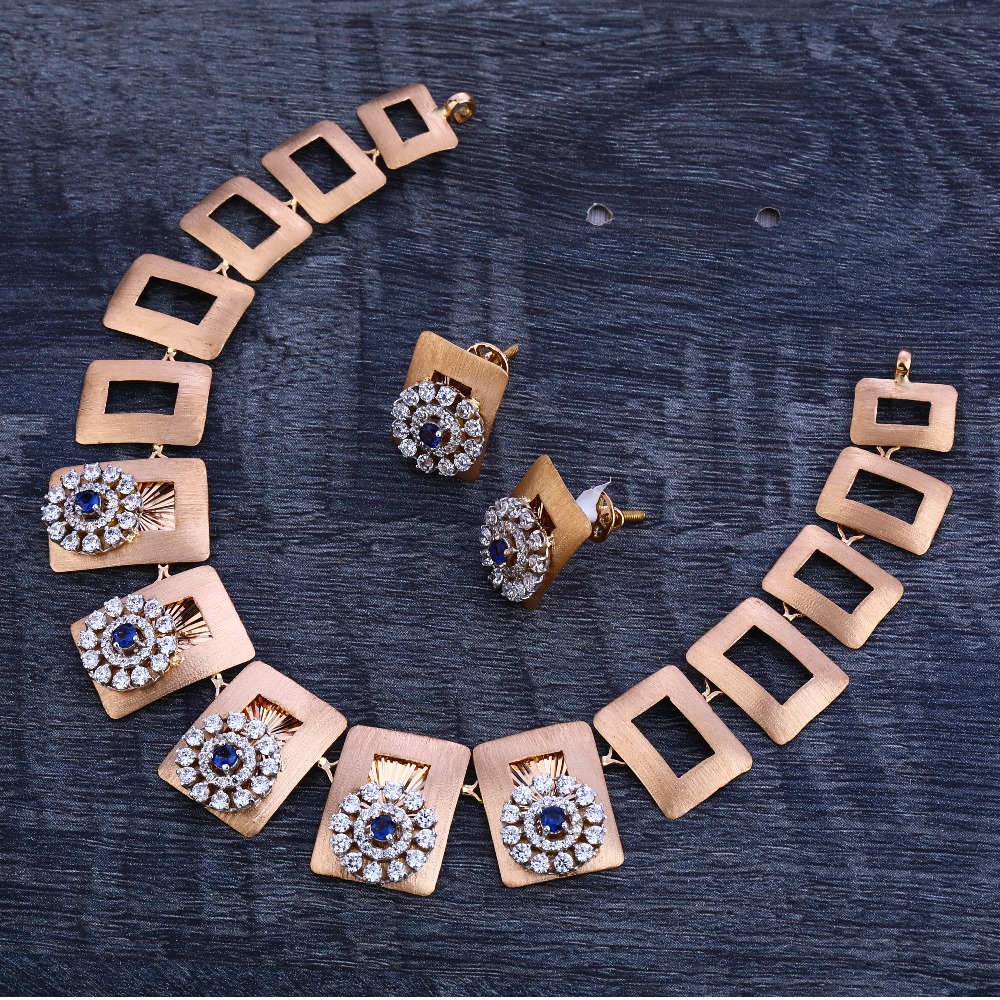750 Rose Gold Exclusive Necklace Set RN200