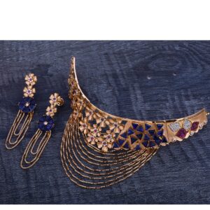 750 Rose Gold  Delicate Necklace Set RN199