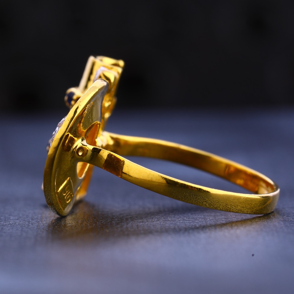 22KT Gold Fancy Hallmark Women's Ring LR665 - Image 2