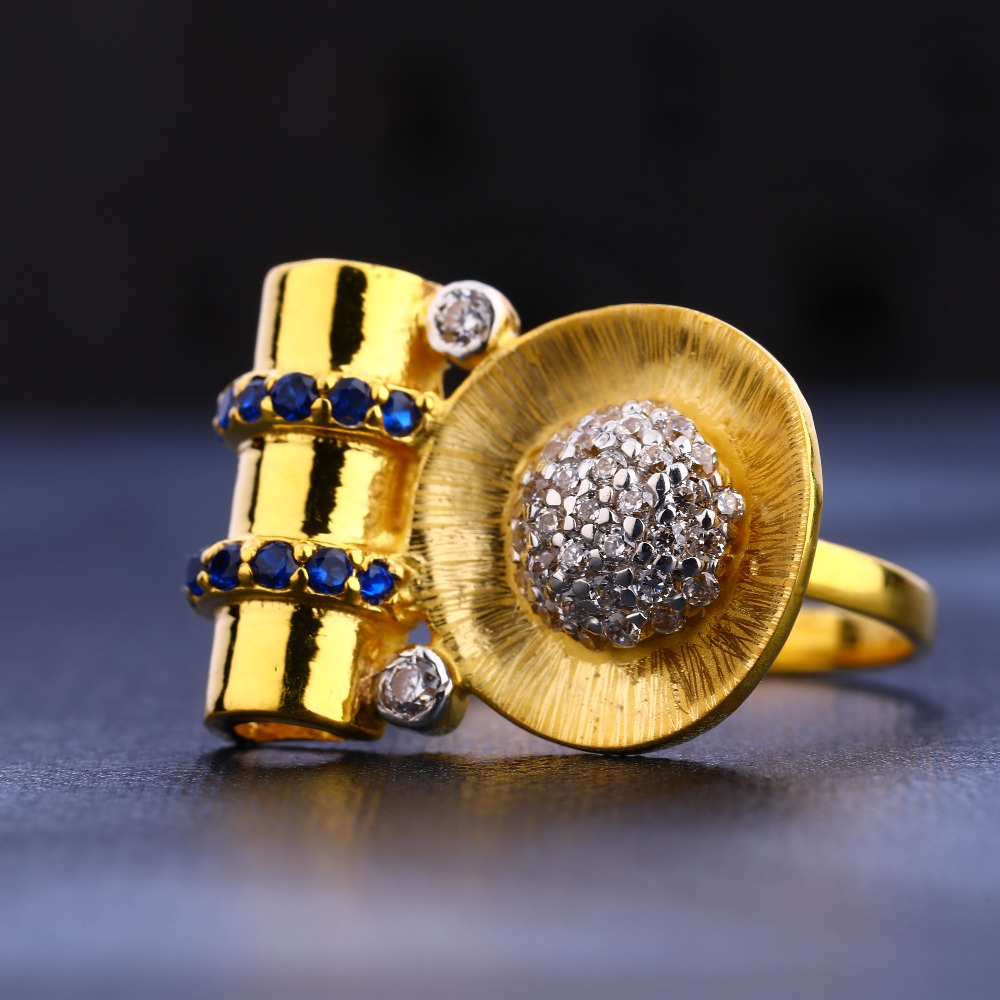 22KT Gold Fancy Hallmark Women's Ring LR665