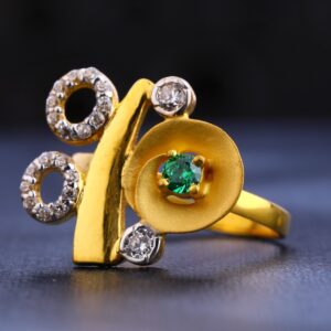 22KT Gold  Delicate Hallmark Women's Ring  LR663